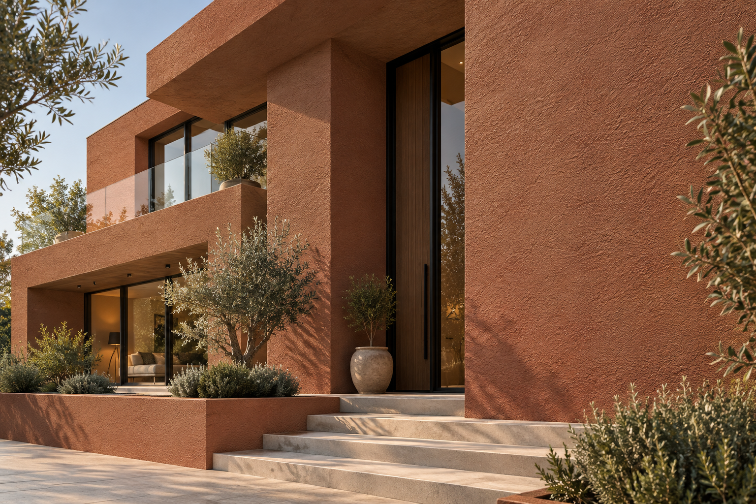 نمای معماری با پوشش سان مارکو